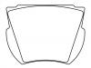 Brake Pad Set:D25-709
