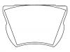 Bremsbelagsatz, Scheibenbremse Brake Pad Set:D67-710